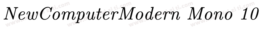 NewComputerModern Mono 10 Book字体转换